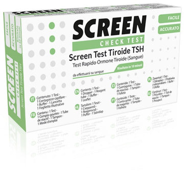 TEST RAPIDO PER L'INDIVIDUAZIONE QUALITATIVA DI ORMONE TIROIDE-STIMOLANTE TSH NEL SANGUE UMANO SCREEN CHECK TEST TIROIDE/TSH