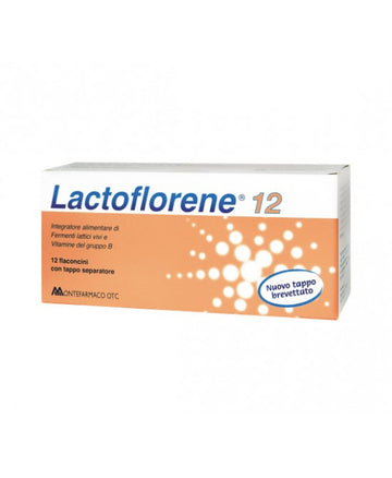 Montefarmaco Otc Lactoflorene plus Integratore Alimentare 12 Flaconcini
