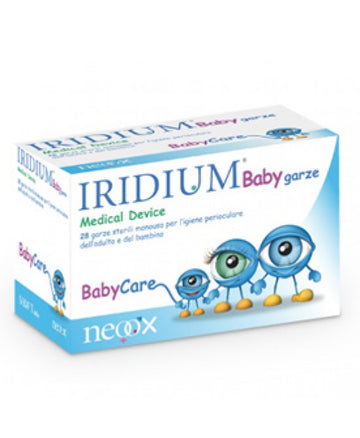 GARZA OCULARE MEDICATA IRIDIUM BABY 28 PEZZI