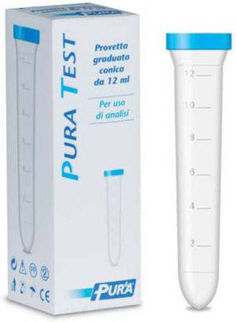 PROVETTA PER URINE PURA TEST GRADUATA CONICA 12 ML