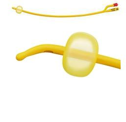 CATETERE FOLEY A MEDIA PERMANENZA  RUSCH GOLD PLUS A 2 VIE IN SILKOLATEX LATTICE-SILICONE PER ADULTO CH12 LUNGHEZZA 40 CM PUNTA TIEMANN A 1 FORI PALLONCINO 5-15 ML 1 PEZZO