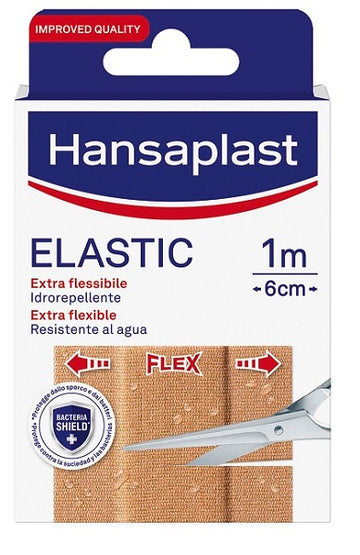 CEROTTO IN STRISCIA HANSAPLAST ELASTIC EXTRA FLESSIBILE 6 CM LUNGHEZZA 1 M 10 PEZZI