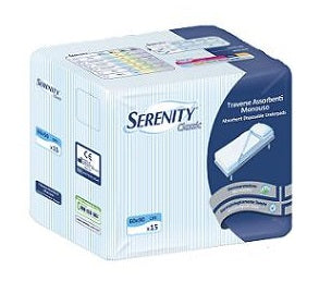 TRAVERSA SALVAMATERASSO PER INCONTINENZA SERENITY CLASSIC MISURA 60X90CM 15 PEZZI