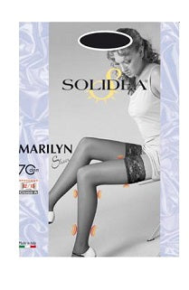 MARILYN 70 SHEER CALZA AUTOREGGENTE NERO 1
