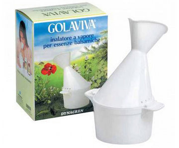 GOLAVIVA INALATORE VAPORE PER INALAZIONI CON ACQUA BOLLENTE ED ESSENZE BALSAMICHE 1 PEZZO