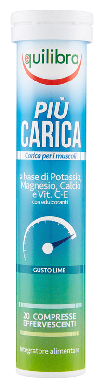 PIU' CARICA GUSTO LIME 20 COMPRESSE EFFERVESCENTI