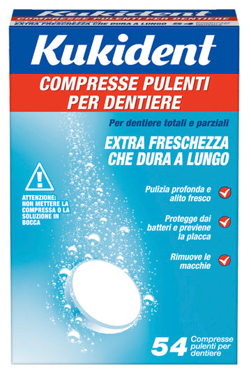 KUKIDENT CLEANSER FRESCH 88 COMPRESSE PULIZIA PROTESI DENTARIE