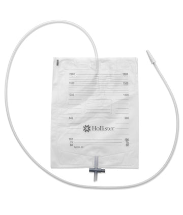 SACCA URINA DA LETTO HOLLISTER MONOUSO CON ANTIREFLUSSO E RUBINETTO DI SCARICO TUBO 130 CM 30 PEZZI
