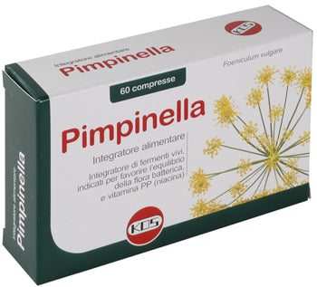 PIMPINELLA INTEGRATORE ALIMENTARE PER APPARATO DIGERENTE 60 COMPRESSE SCATOLA 48 G