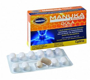 MANUKA BENEFIT GOLA THROAT 20 COMPRESSE MASTICABILI