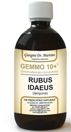 GEMMO 10+ GEMMODERIVATO CONCENTRATO LIQUIDO ANALCOLICO RUBUS IDEAUS LAMPONE 500 ML