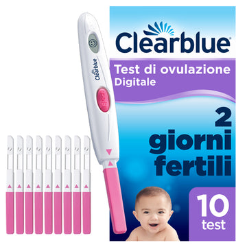 TEST DI OVULAZIONE CLEARBLUE DIGITALE 10 PEZZI