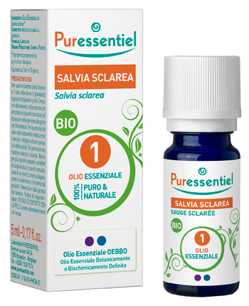 PURESSENTIEL SALVIA SCLAREA OLIO ESSENZIALE BIO 10 ML
