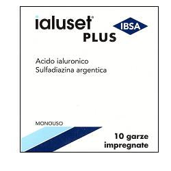 GARZA IMPREGNATA IALUSET FERITE E USTIONI NON INFETTE 10X10 CM 10 PEZZI