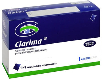 SALVIETTA PERIOCULARE CLARIMA 14 PEZZI