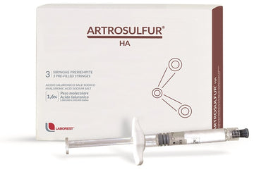 SIRINGA INTRA-ARTICOLARE ARTROSULFUR HA ACIDO IALURONICO 1,6% 2 ML 3 PEZZI
