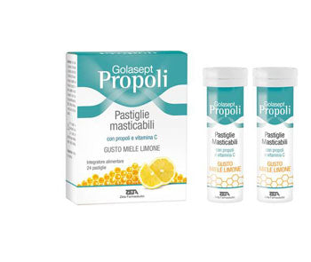 GOLASEPT PROPOLI 24 COMPRESSE MASTICABILI MIELE LIMONE