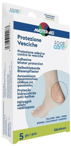 MASTER-AID FOOT CARE VESCICHE PROTEZIONE TALLONE 69X44 MM 5 PEZZI