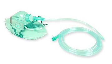 MASCHERA OSSIGENO CON TUBO PER ADULTI