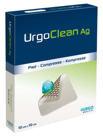 MEDICAZIONE TNT ASSORBENTE GELIFICANTE URGOCLEAN AG/SILVER 15X15CM 5 PEZZI