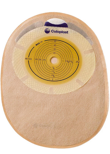 SACCA PER COLOSTOMIA CHIUSA RICOPERTA IN TESSUTO NON TESSUTOCON APERTURA ISPEZIONABILE FORO 25MM MIDI CAPAPACITA' 340ML 30 PEZZI