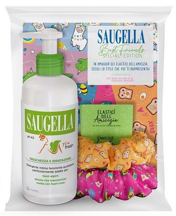 SAUGELLA BUNDLE YOU FRESH PH 4,5 DETERGENTE INTIMO FRESCHEZZA E IDRATAZIONE + SCRUNCHIES IN OMAGGIO
