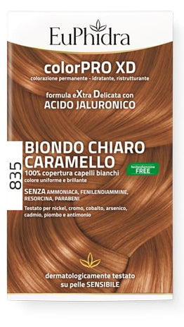 EUPHIDRA COLORPRO GEL COLORANTE CAPELLI XD 835 AVANA 50 ML IN FLACONE + ATTIVANTE + BALSAMO + GUANTI
