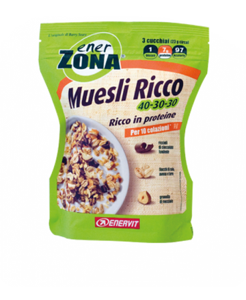 ENERZONA MUESLI RICCO 40-30-30 230 GRAMMI