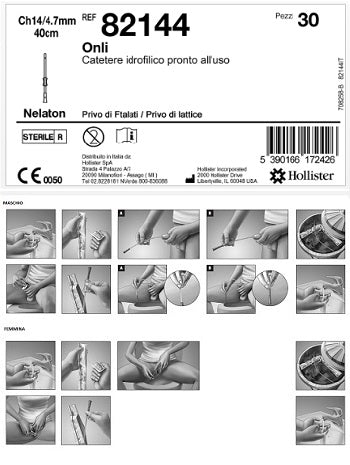 CATETERE IDROFILICO ONLI PRONTO ALL'USO 40 CM CH 14 30 PEZZI