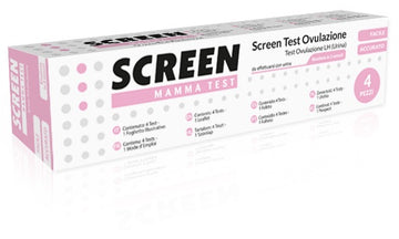 TEST RAPIDO CHE RILEVA TRAMITE URINA L'ORMONE LH INDIVIDUANDO IL PERIODO DI OVULAZIONE 4 PEZZI SCREEN MAMMA TEST OVULAZIONE