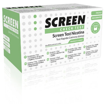 TEST RAPIDO CHE RILEVA LA PRESENZA DELLA COTININA/NICOTINA TRAMITE URINA SCREEN CHECK TEST NICOTINA