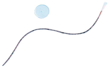 CATETERE URETEROCUTANEOSTOMIA IN SILICONE CON PUNTA SMUSSATA FLANGIA ROTONDA LINEA RADIOPACA LUNGHEZZA 45CM CH 10