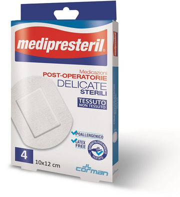 MEDIPRESTERIL MEDICAZIONI POST OPERATORIE DELICATE 10 X 12 4 PEZZI