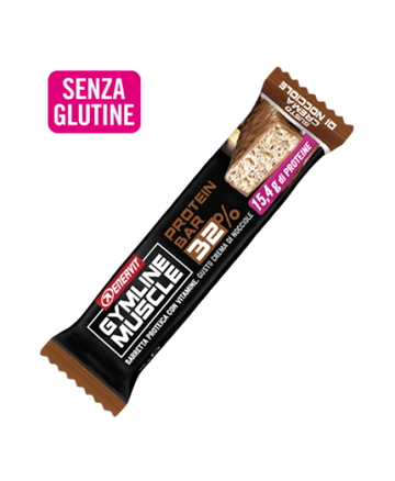 Enervit Gymline Muscle Protein Bar 32% Gusto Crema Di Nocciole Senza Glutine 1 Barretta 48g