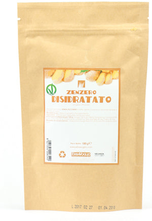 ZENZERO DISIDRATATO 100 G A FETTE SENZA ZUCCHERO