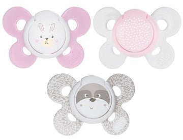 CHICCO SUCCHIETTO COMFORT GIRL SILICONE 0-6 MESI 2 PEZZI