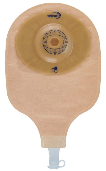 SACCA PER UROSTOMIA AURUM CONVEX URO MIDI TRASPARENTE RITAGLIABILE 13-35 MM 10 PEZZI