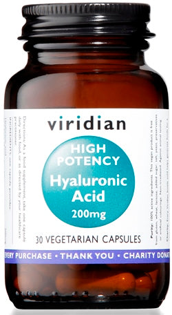VIRIDIAN HYALURONIC ACID HIGH POTENCY 30 CAPSULE VIRIDIAN ACIDO IALURONICO ALTA CONCENTRAZIONE