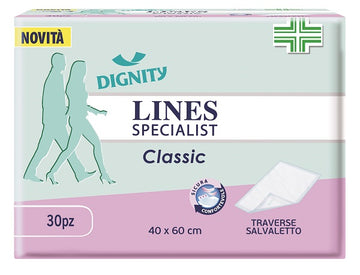 TRAVERSA PER INCONTINENZA LINES SPECIALIST CLASSIC 40X60 CM 30 PEZZI