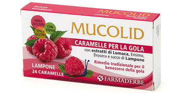 MUCOLID LUMACA & LAMPONE 24 CARAMELLE