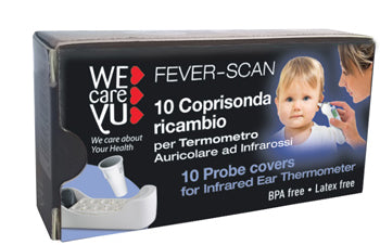 COPPELLE RICAMBIO PER TERMOMETRO INFRAROSSI WECAREYU FEVER-SCAN 10 PEZZI