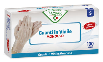 PROFAR GUANTO IN VINILE SENZA POLVERE S 100 PEZZI
