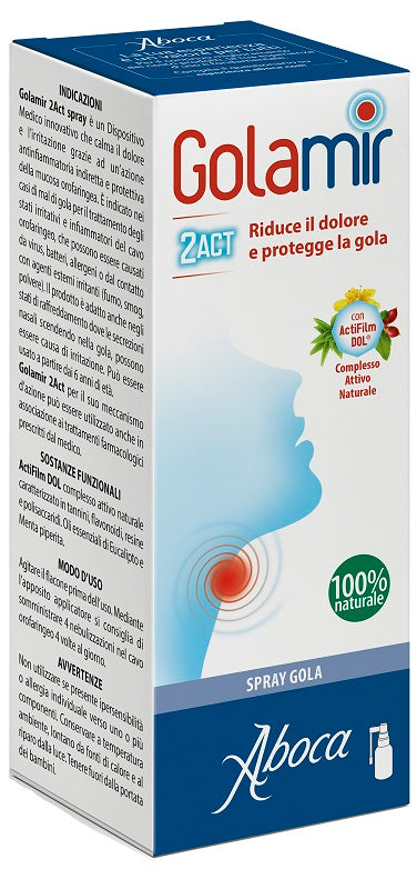 GOLAMIR 2ACT SPRAY 30 ML NO ALCOOL ADULTI E BAMBINI DA UN ANNO DI ETA'