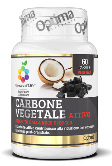 COLOURS OF LIFE CARBONE VEGETALE ATTIVO 60 CAPSULE VEGETALI 430 MG