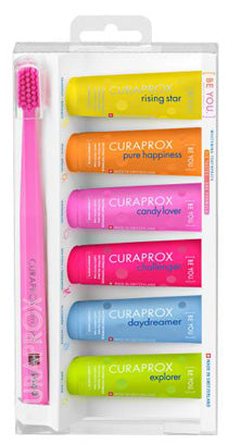 CURAPROX BE YOU MIXED SET 6 DENTIFRICI DA 10 ML + 1 SPAZZOLINO CS 5460