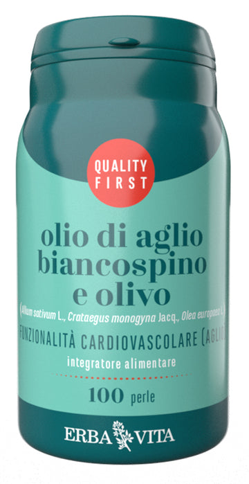 OLIO DI AGLIO, BIANCOSPINO E OLIVO 100 PERLE
