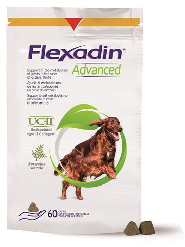 FLEXADIN ADVANCED 60 TAVOLETTE APPETIBILI MASTICABILI PER CANI