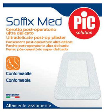 CEROTTO IN TNT ADESIVO CON COMPRESSA ASSORBENTE PIC SOFFIX MED 10X8 CM