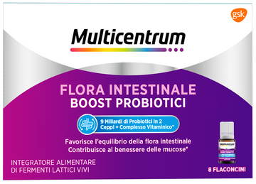 MULTICENTRUM FLORA INTESTINALE BOOST PROBIOTICI 8 FLACONCINI