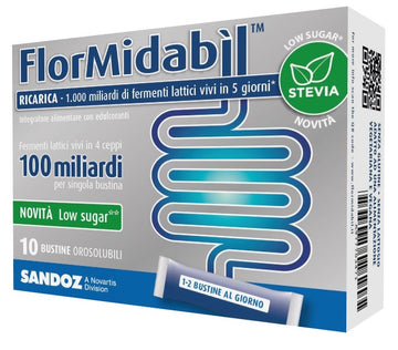 FLORMIDABIL RICARICA 10 BUSTINE CON STEVIA